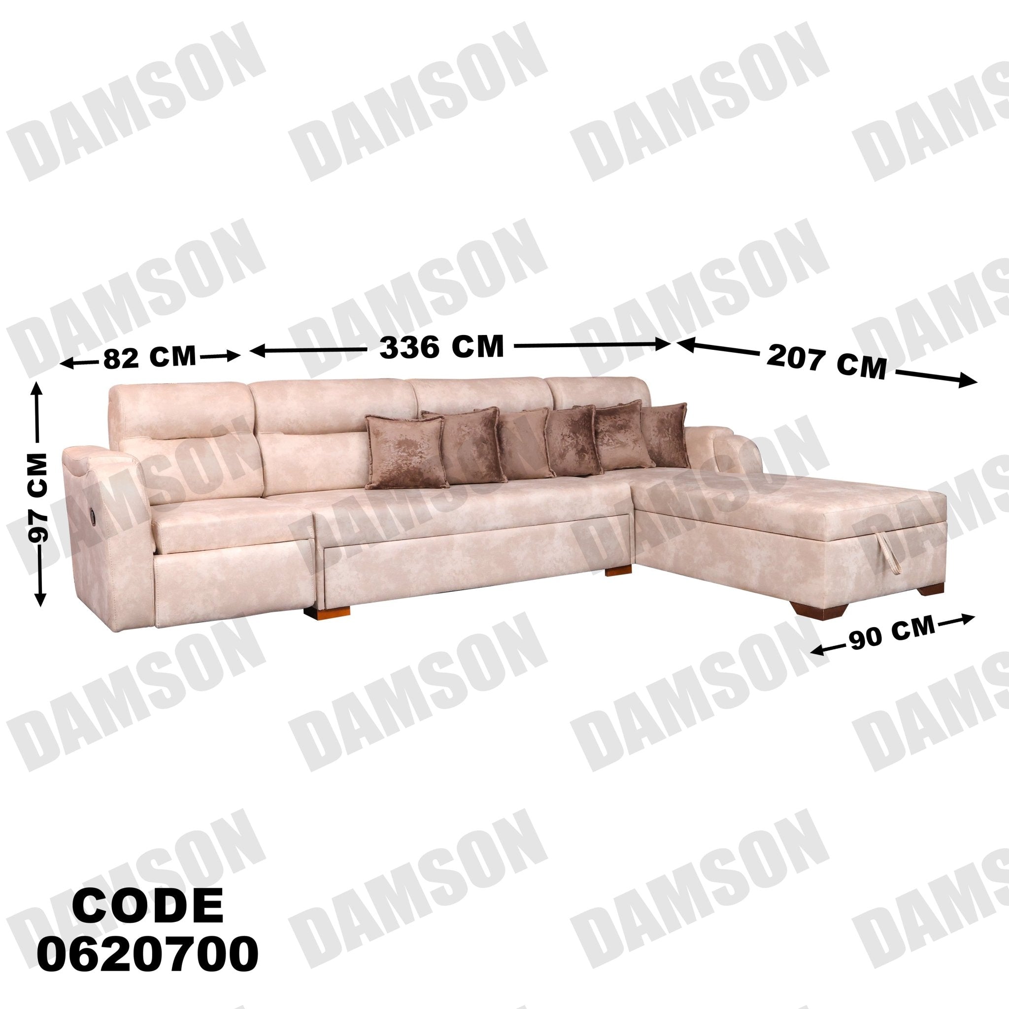 ركنة سرير وسحارة 207 - Damson Furnitureركنة سرير وسحارة 207