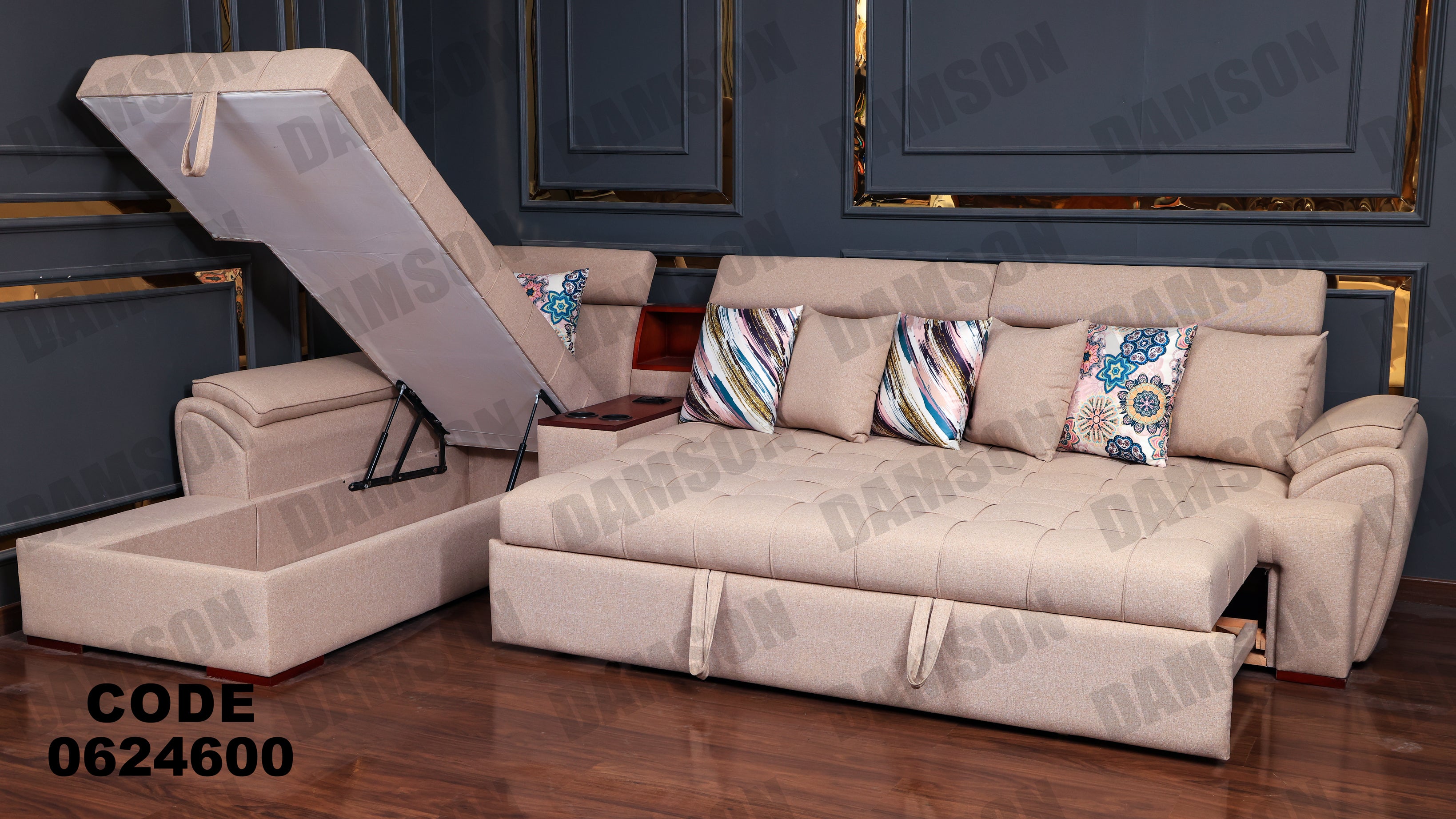 ركنة سرير وسحارة 246 - Damson Furnitureركنة سرير وسحارة 246