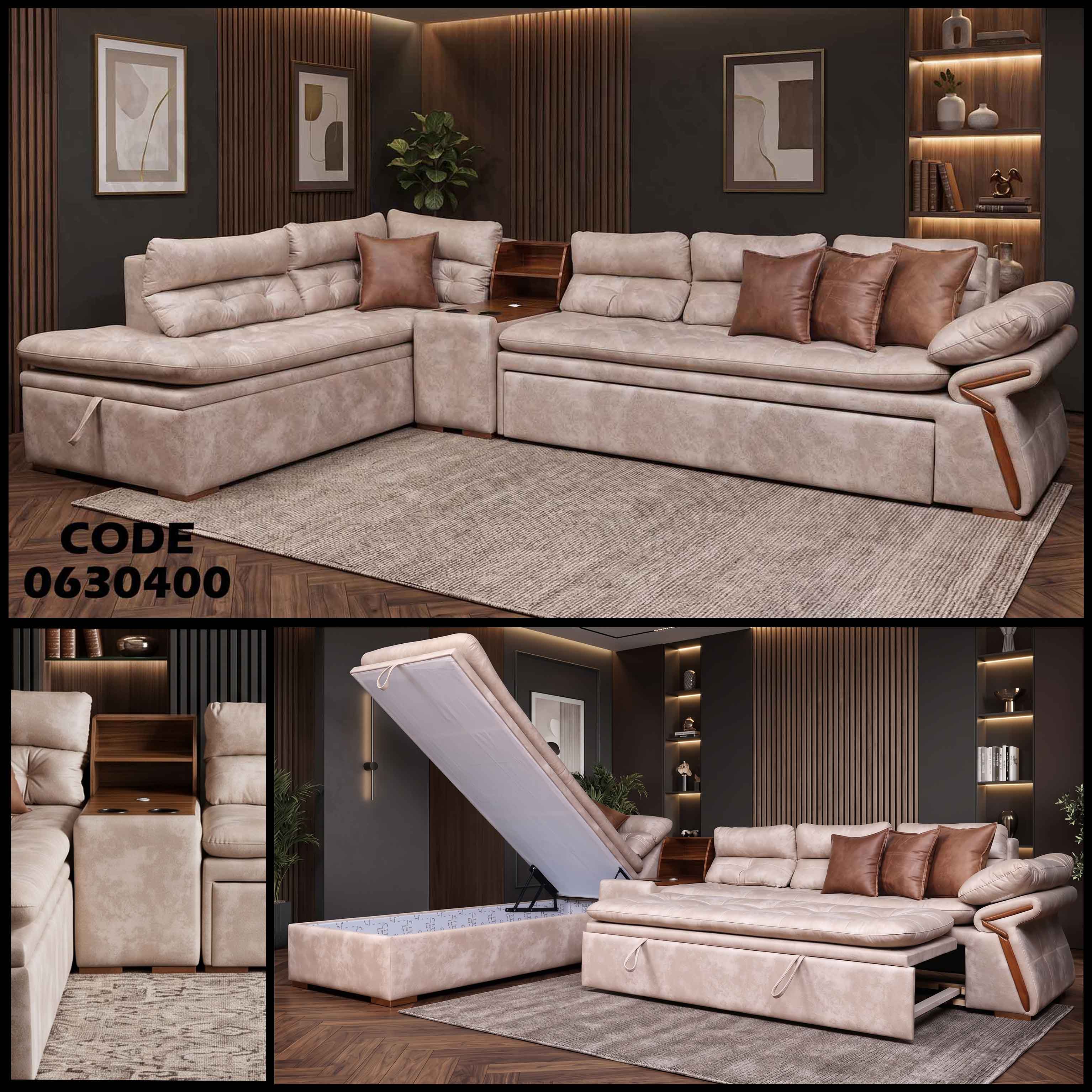 ركنة سرير وسحارة 304