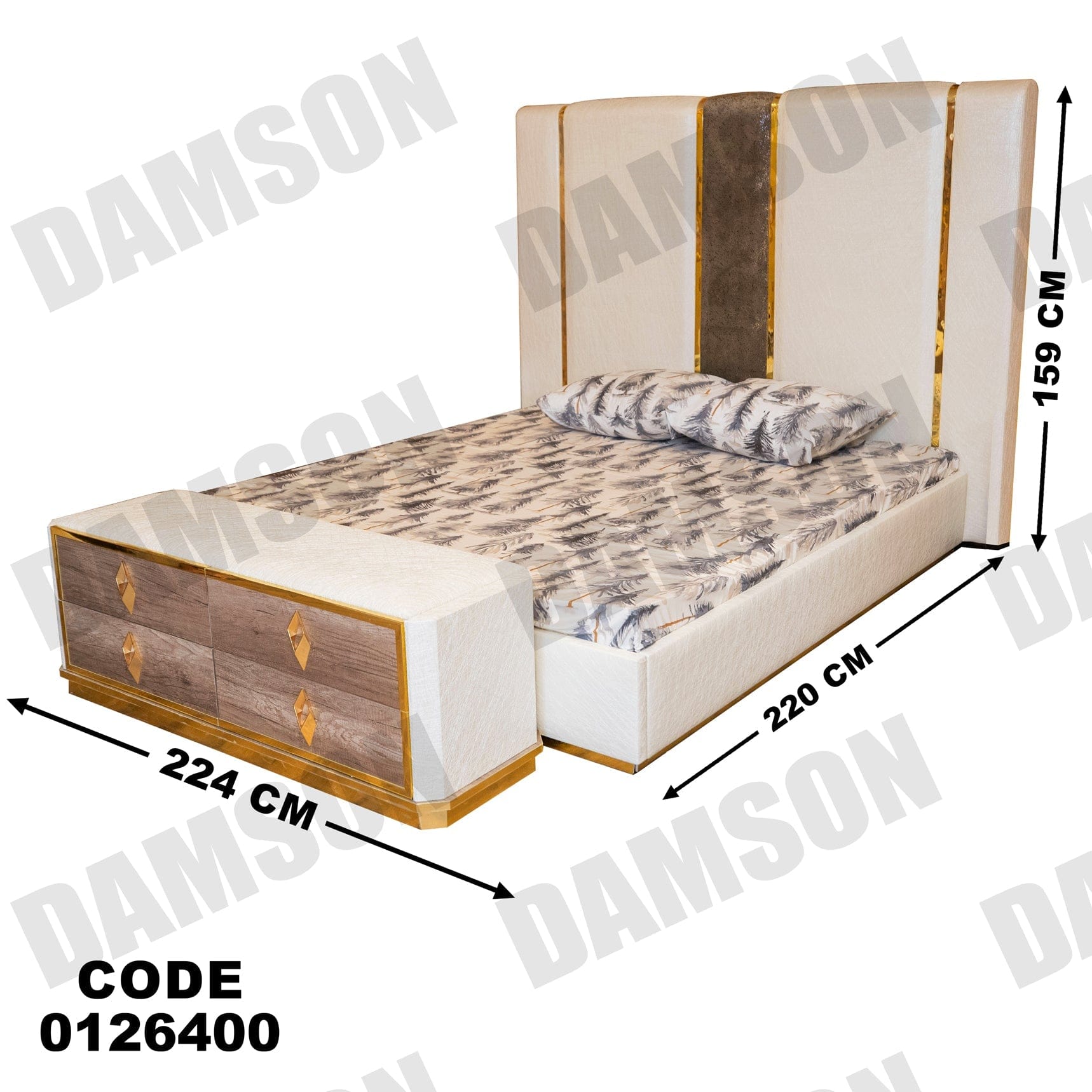غرفة نوم ماستر 264 - Damson Furnitureغرفة نوم ماستر 264