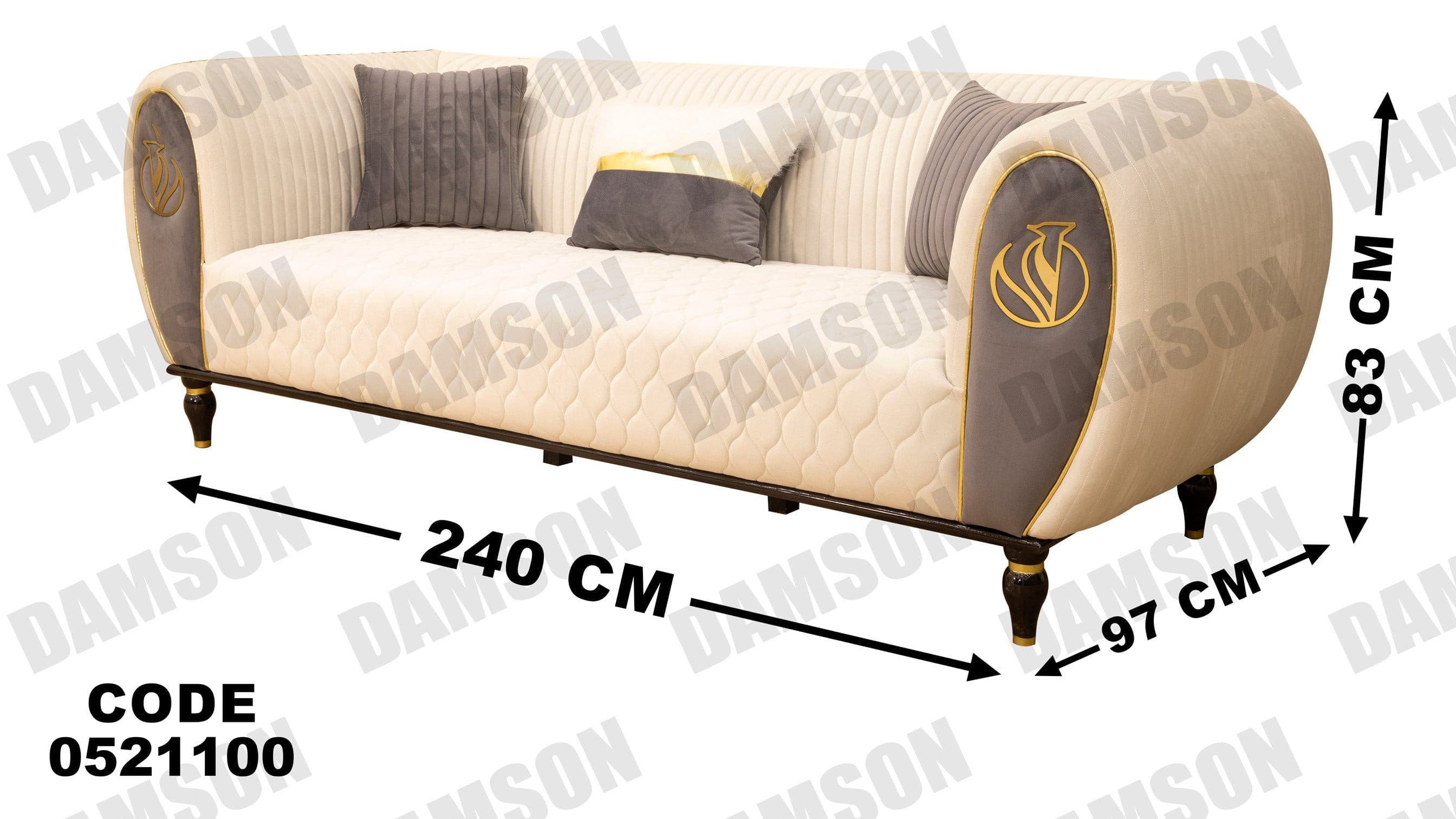 كنبة 3-211 - Damson Furnitureكنبة 3-211
