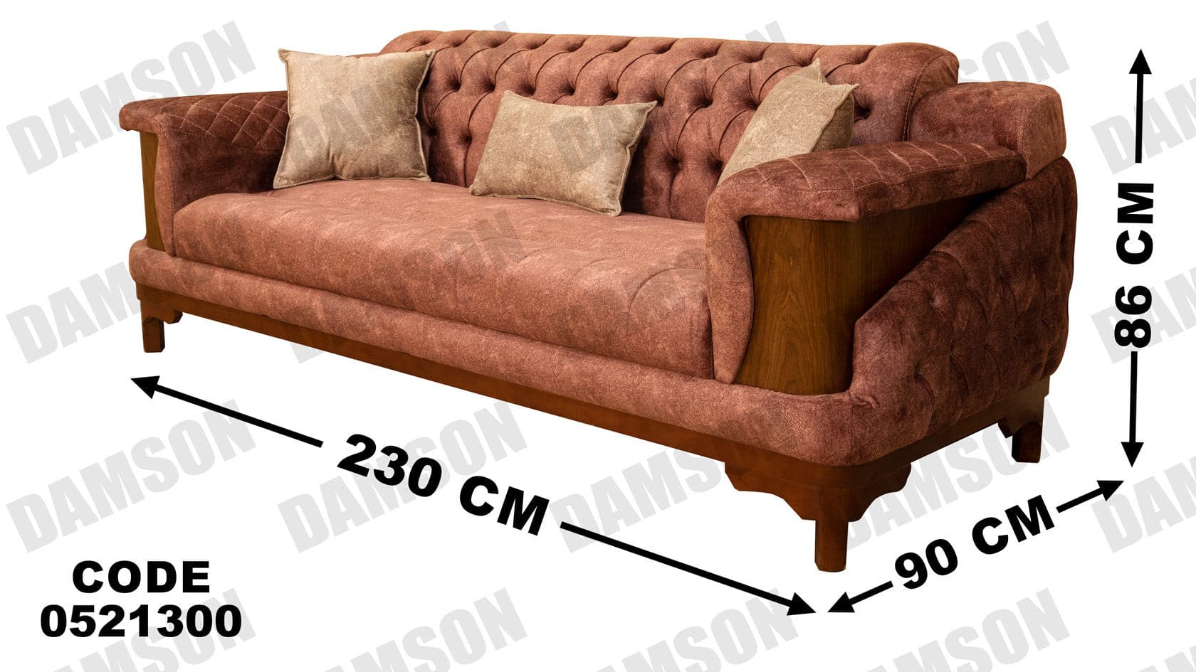 كنبة 3-213 - Damson Furnitureكنبة 3-213