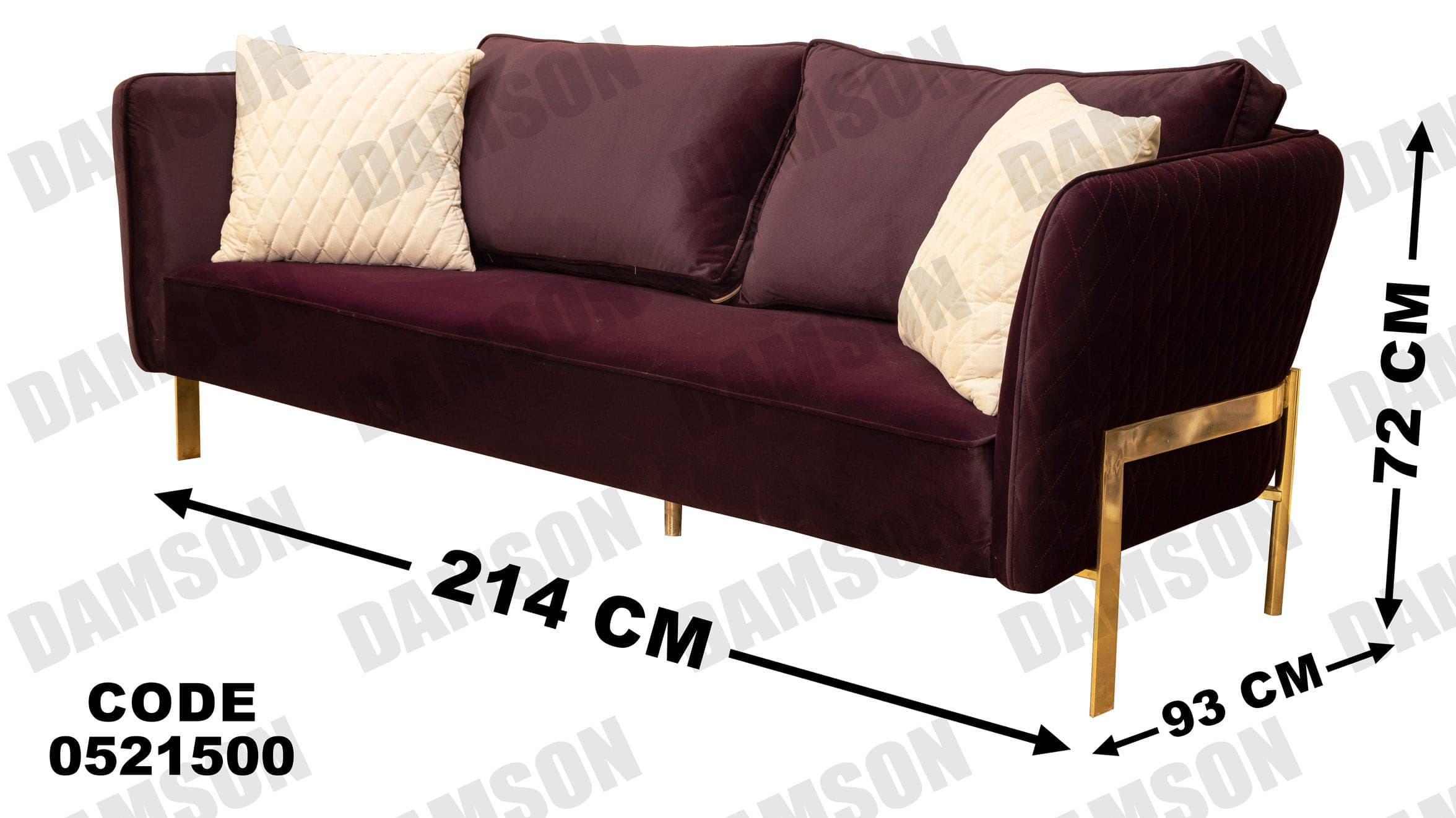كنبة 3-215 - Damson Furnitureكنبة 3-215