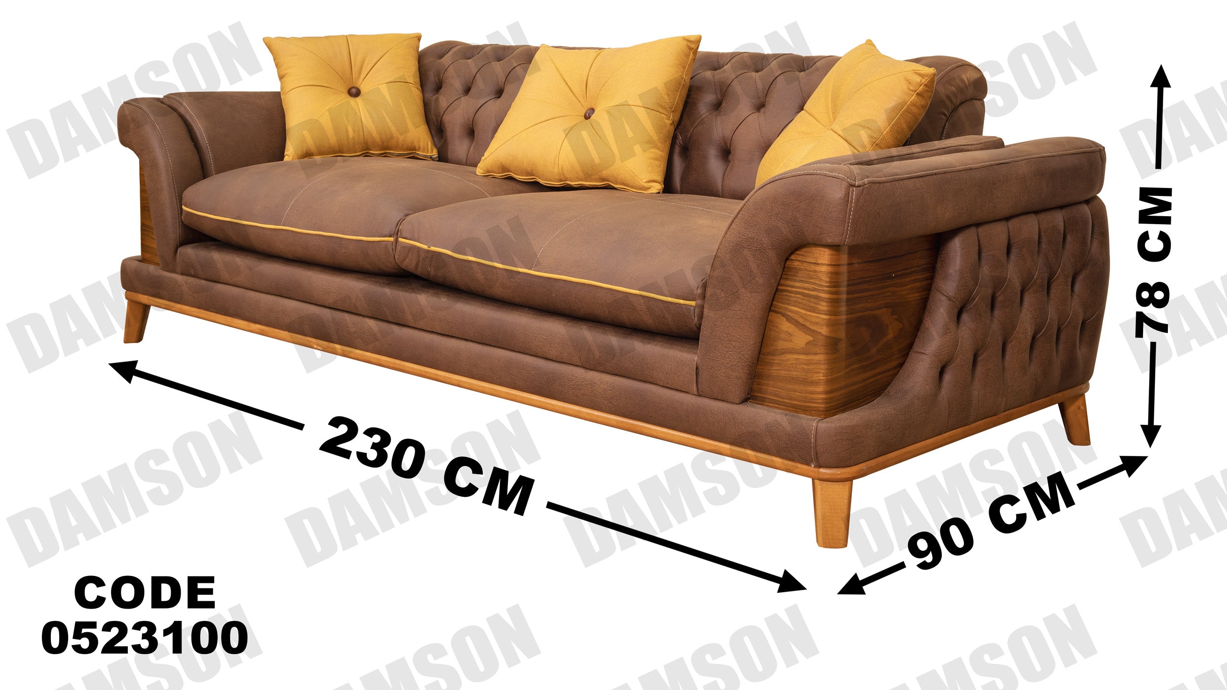 كنبة 3-231 - Damson Furnitureكنبة 3-231