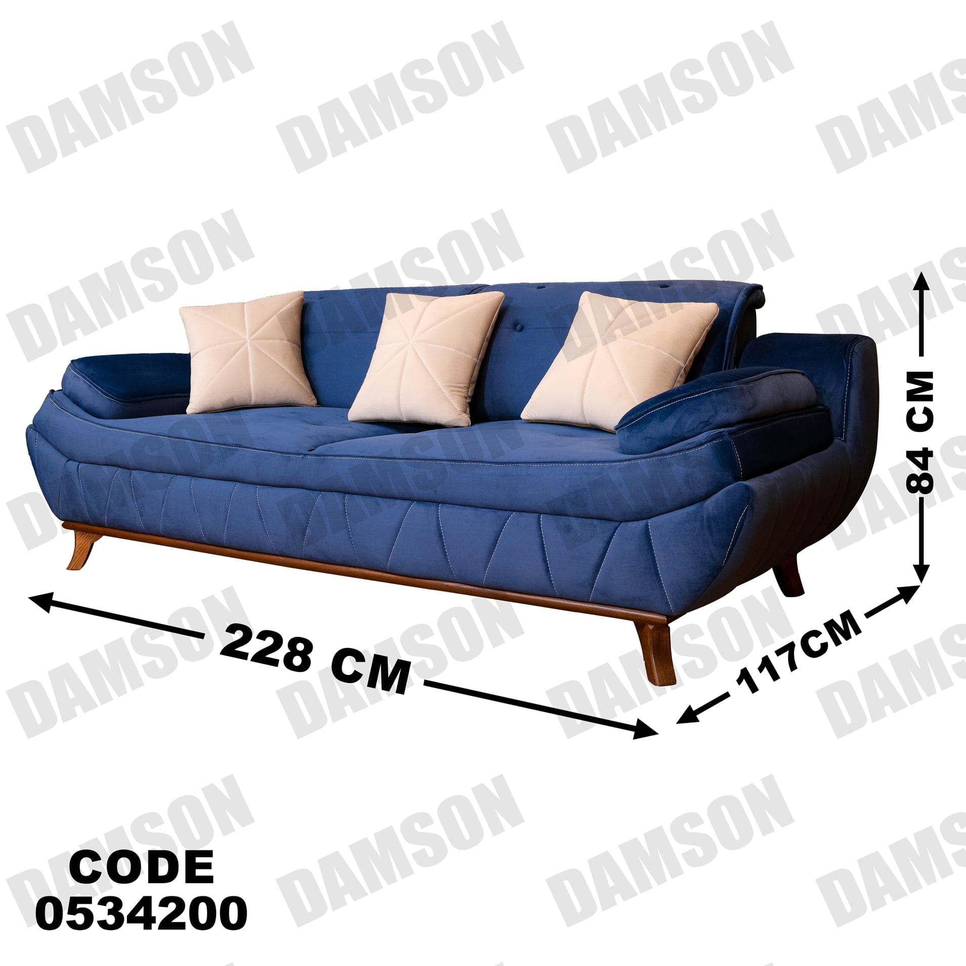 كنبة 3-342 - Damson Furnitureكنبة 3-342