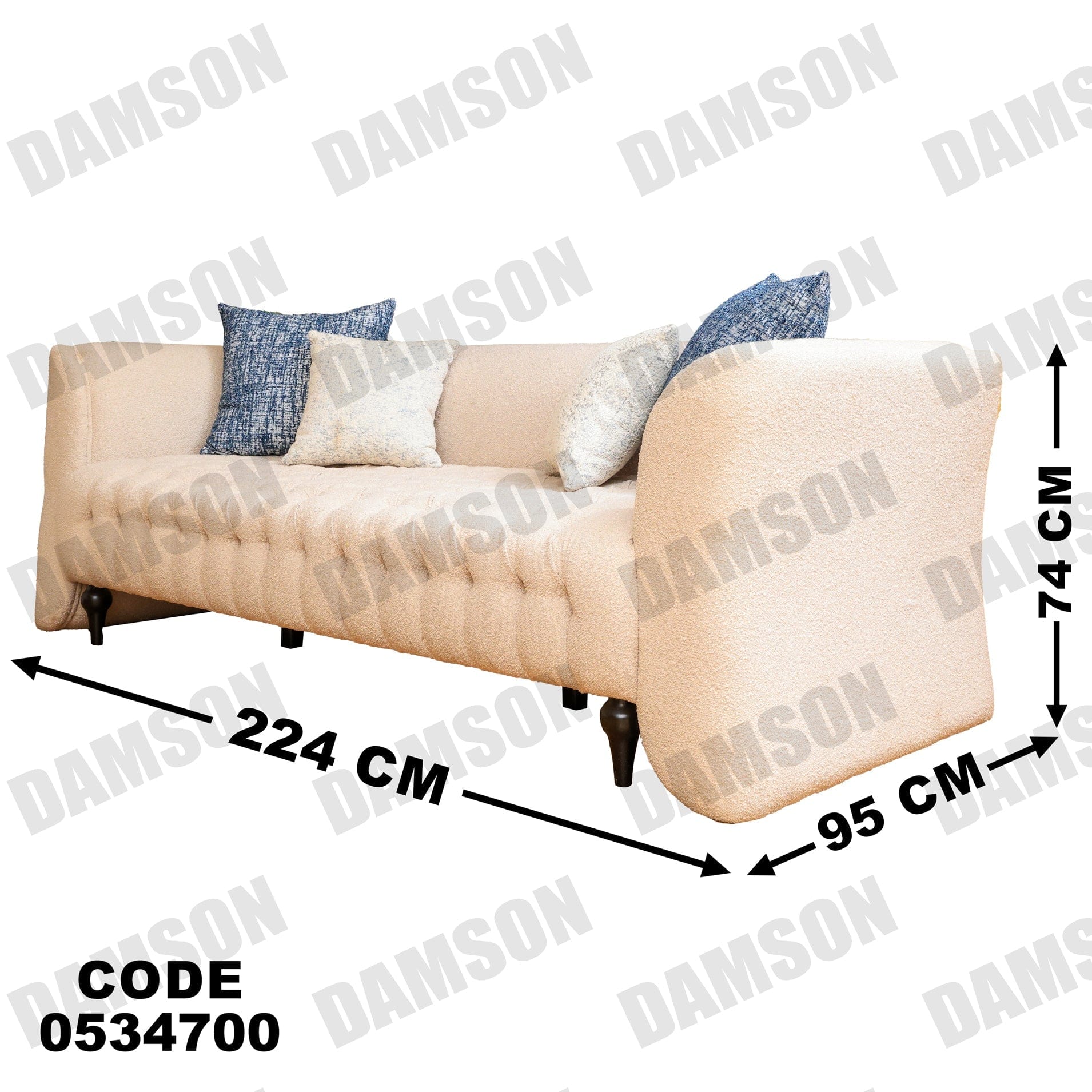 كنبة 3-347 - Damson Furnitureكنبة 3-347