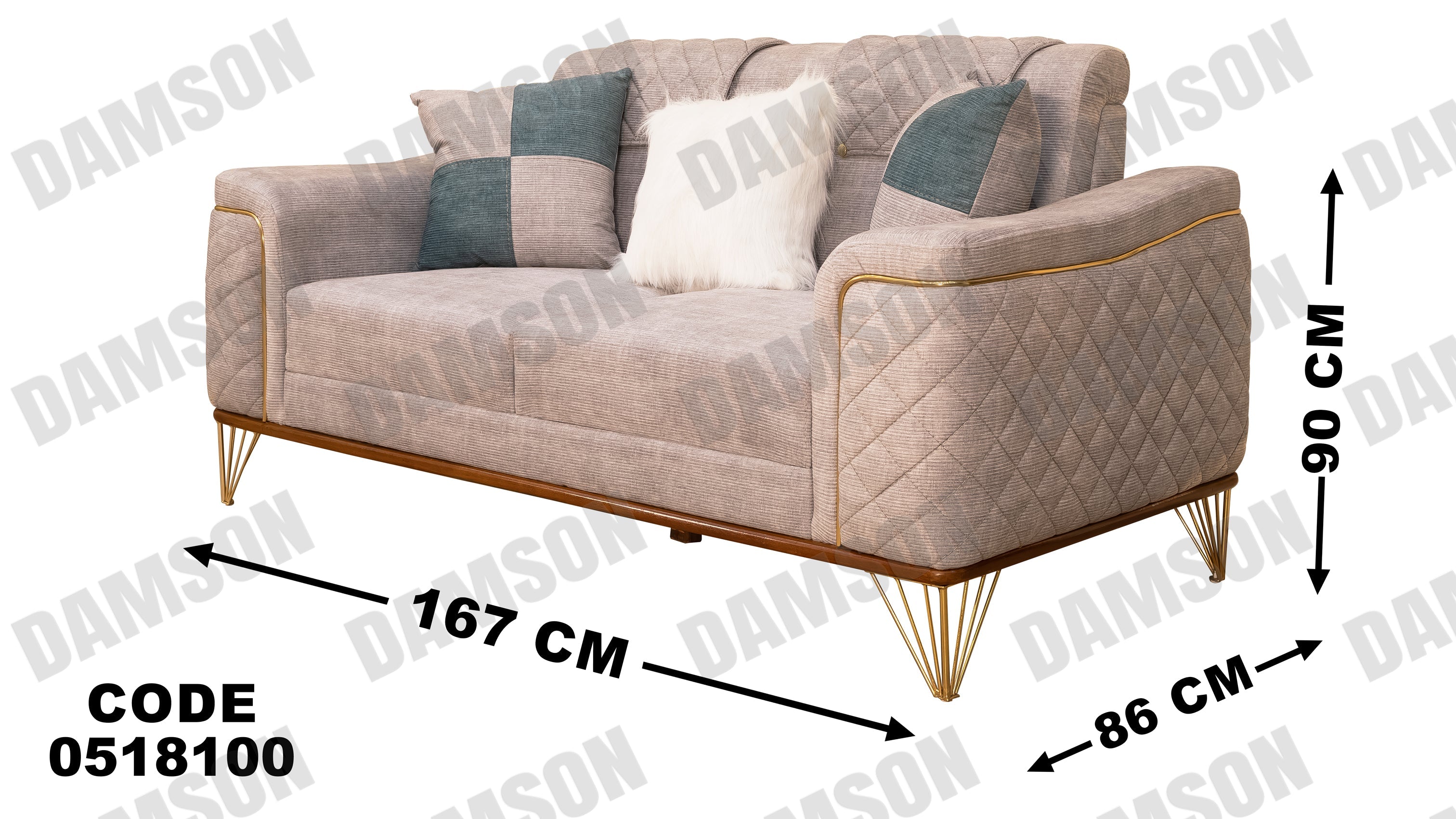 كنبة 4-181 - Damson Furnitureكنبة 4-181