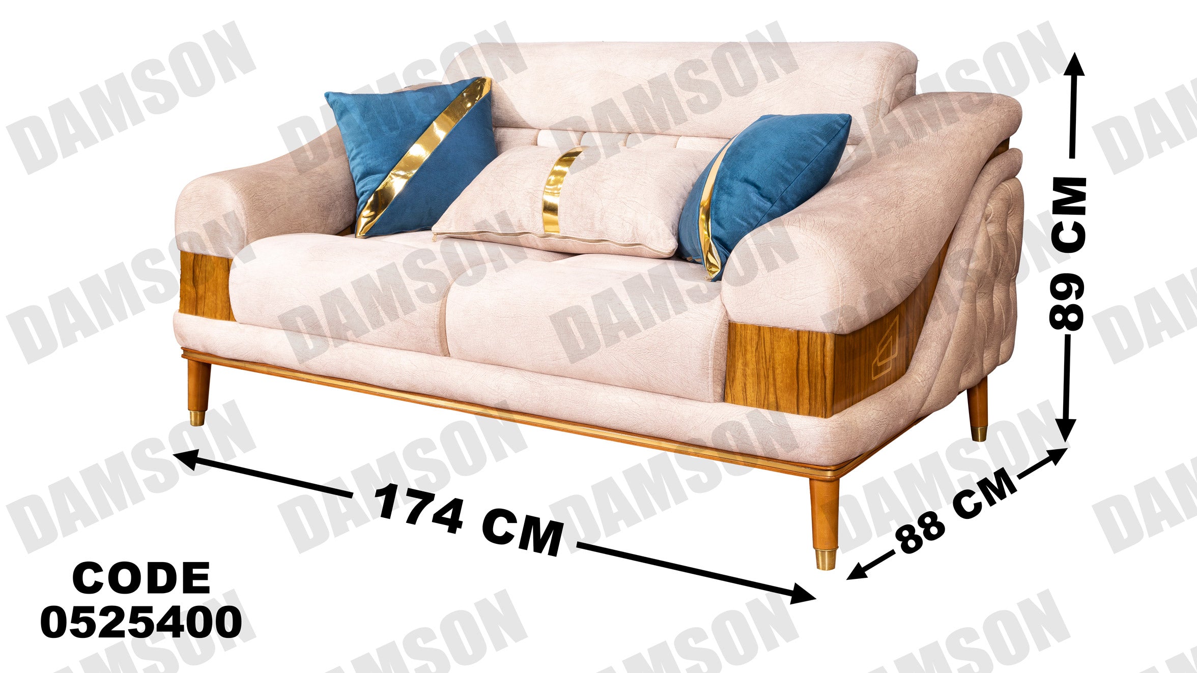 كنبة 4-254 - Damson Furnitureكنبة 4-254