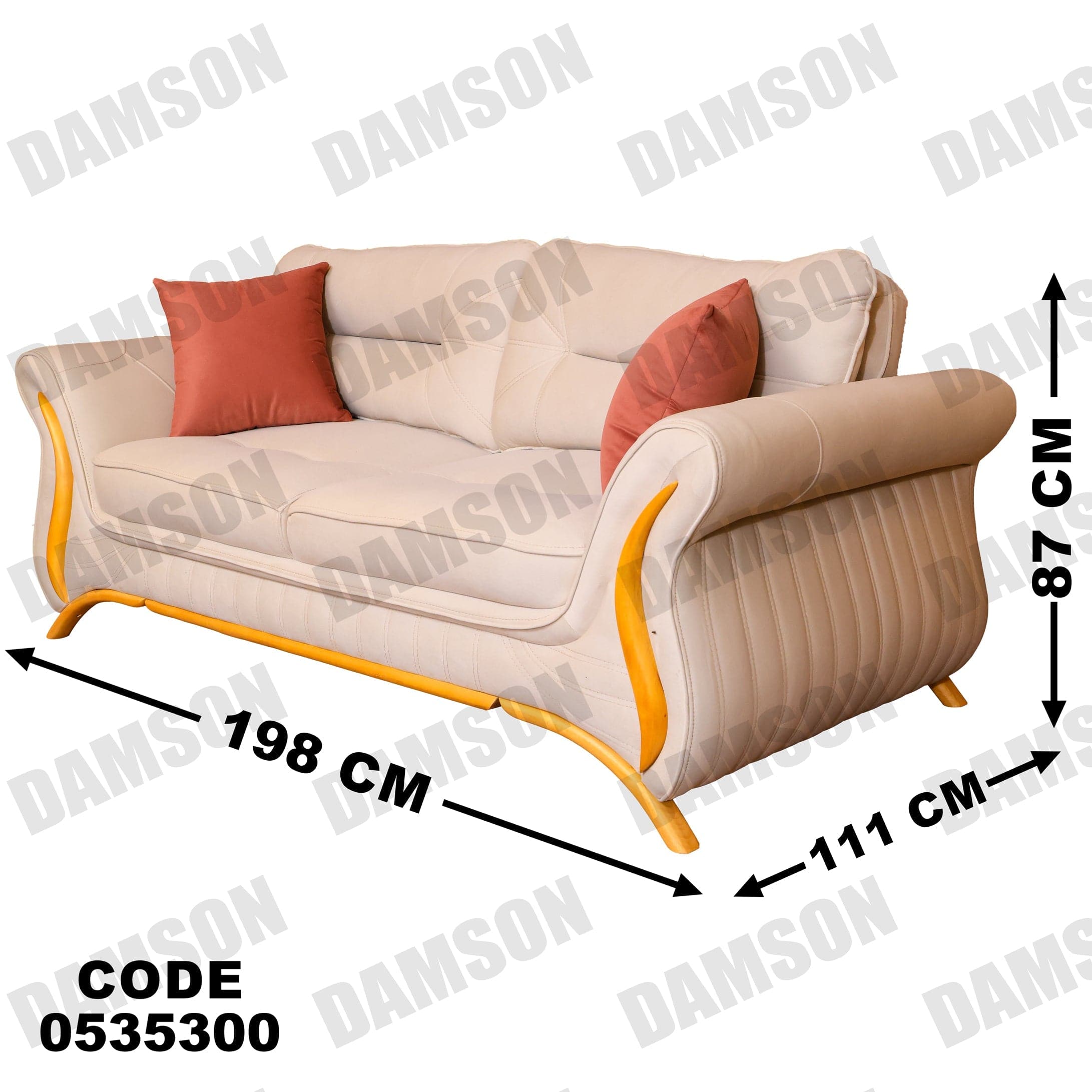 كنبة 4-353 - Damson Furnitureكنبة 4-353