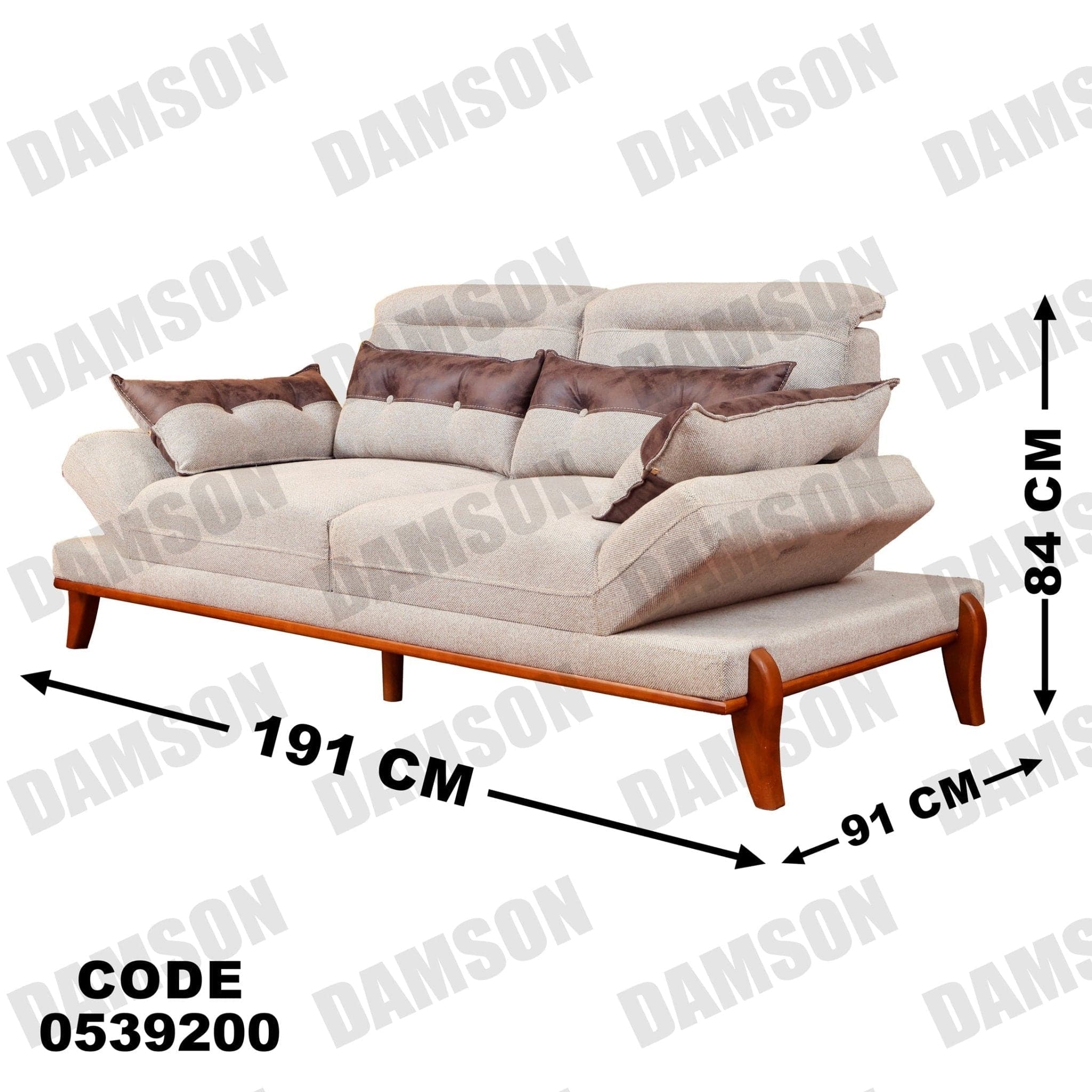 كنبة 4-392 - Damson Furnitureكنبة 4-392