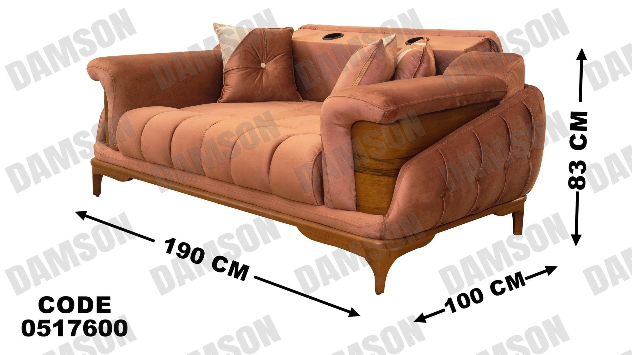 كنبة سرير 4 - 176 - Damson Furnitureكنبة سرير 4 - 176